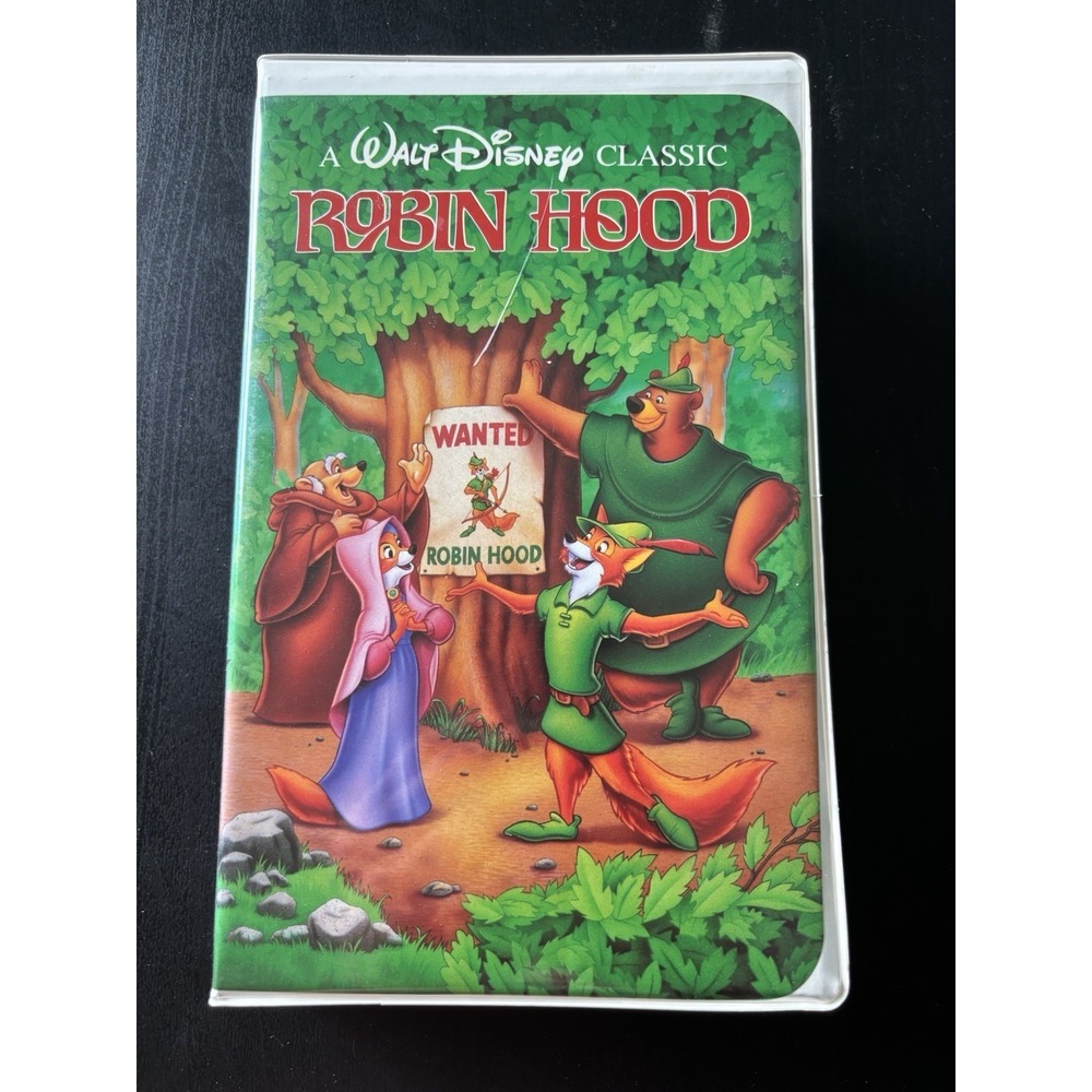 Walt Disney's ROBIN HOOD VHS The Classics Collection Clamshell Disney Movie